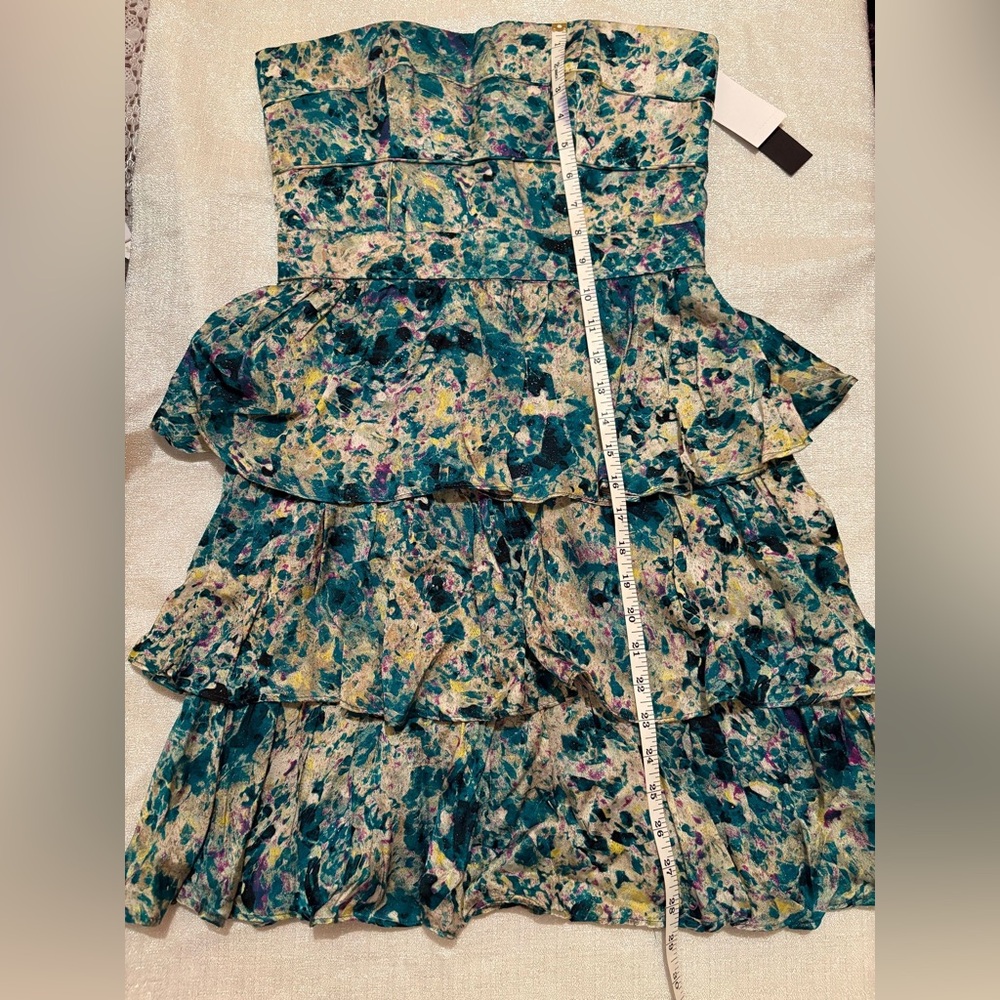 Cynthia Steffe Teal and Multicolor Dress